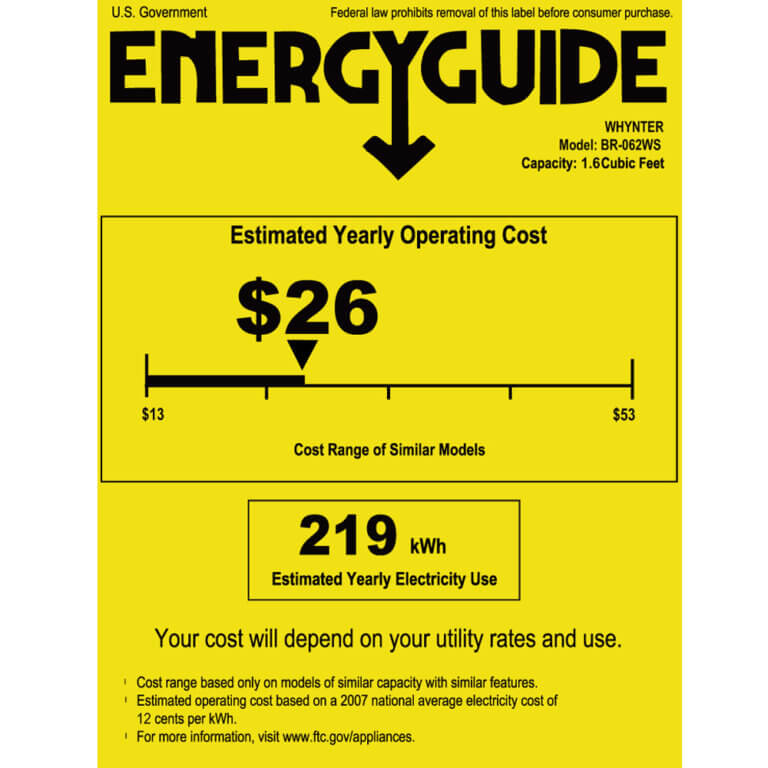 Whynter BR-062WS 17″ 68 Can Freestanding Beverage Refrigerator cooler With Lock Stainless Steel