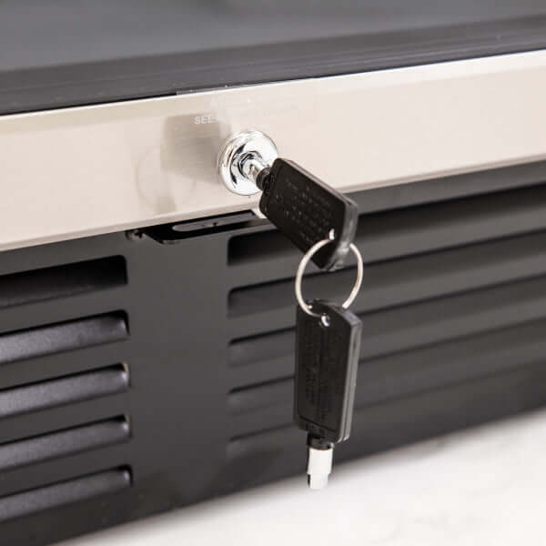 Avanti 130 Can Freestanding Beverage Center Cooler - front view of bottom
