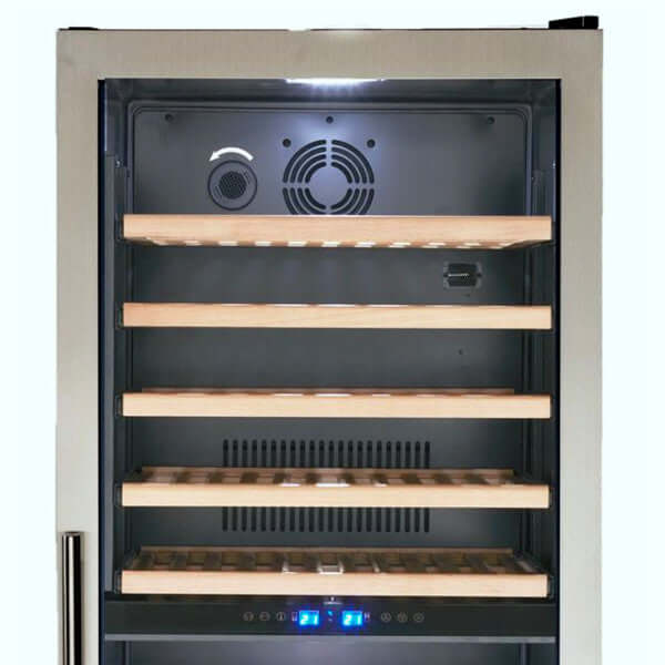 Avanti 154 Bottle Designer Series Dual Zone Wine Cooler - front view top part