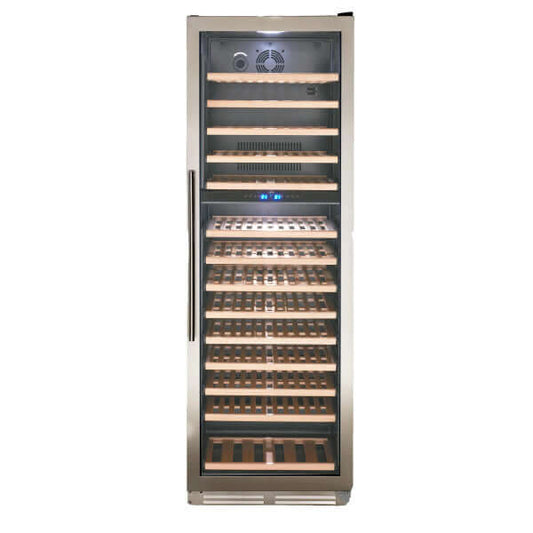 Avanti 154 Bottle Designer Series Dual Zone Wine Cooler - front view with door closed