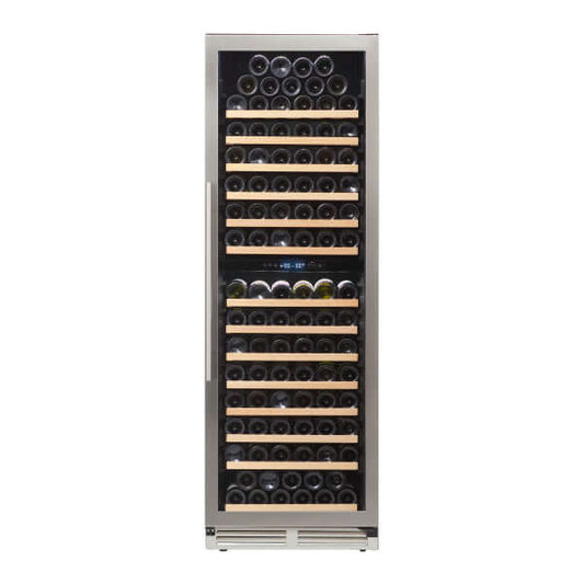 Avanti 163 Bottle Designer Series Dual Zone Wine Cooler - front view with door closed