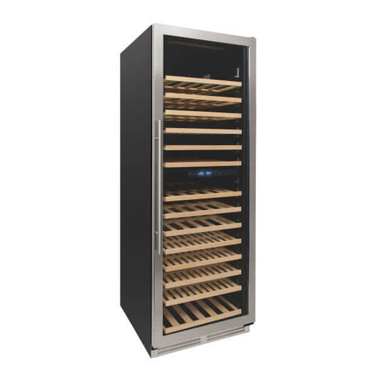 Avanti 163 Bottle Designer Series Dual Zone Wine Cooler - front side view with door closed