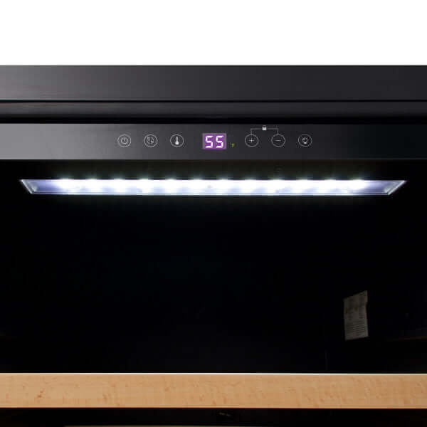 Avanti 165 Bottle Designer Series Single Zone Wine Cooler - front view zoomed in top
