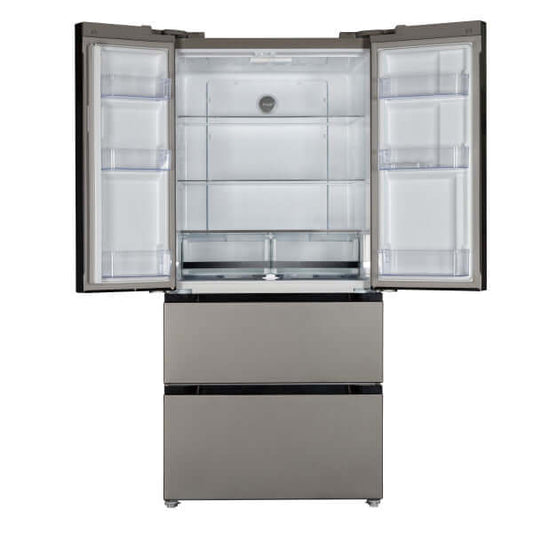 Avanti 18.0 cu. ft. Capacity Frost-Free French Door Refrigerator - front view with door open