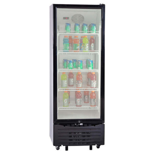 Avanti 210 Can 11.2 cu. ft. Commercial Beverage Center Cooler - front view door closed