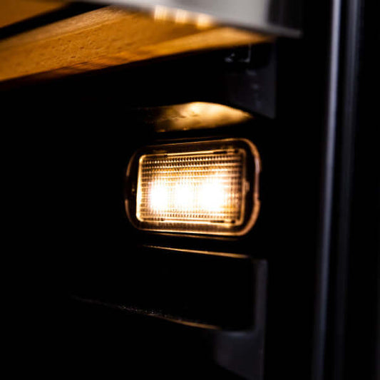 Avanti 47 Bottle Elite Series Wine Cooler with Wood Accent Shelving