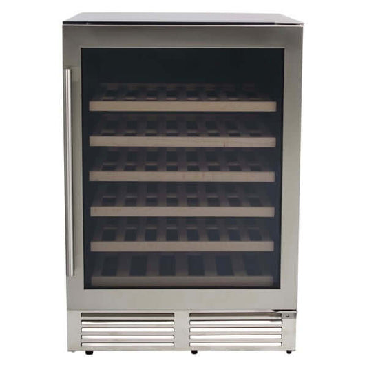 Avanti 51 Bottle Designer Series Dual Zone Wine Cooler with Wood Accent Shelving
