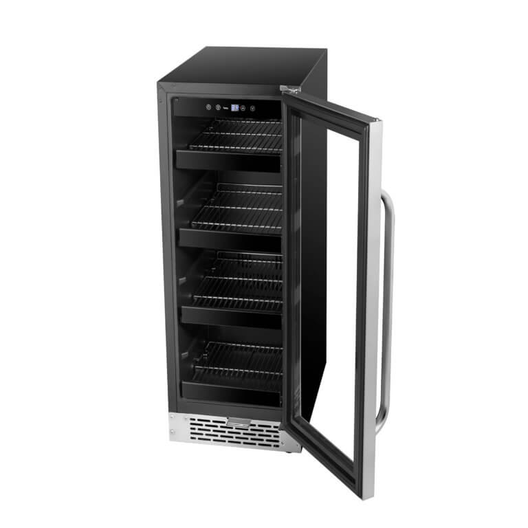 Whynter BBR-638SB 12″ Built-In 75 Can Undercounter Stainless Steel Beverage Refrigerator cooler with Reversible Door, Digital Control, Lock and Carbon Filter