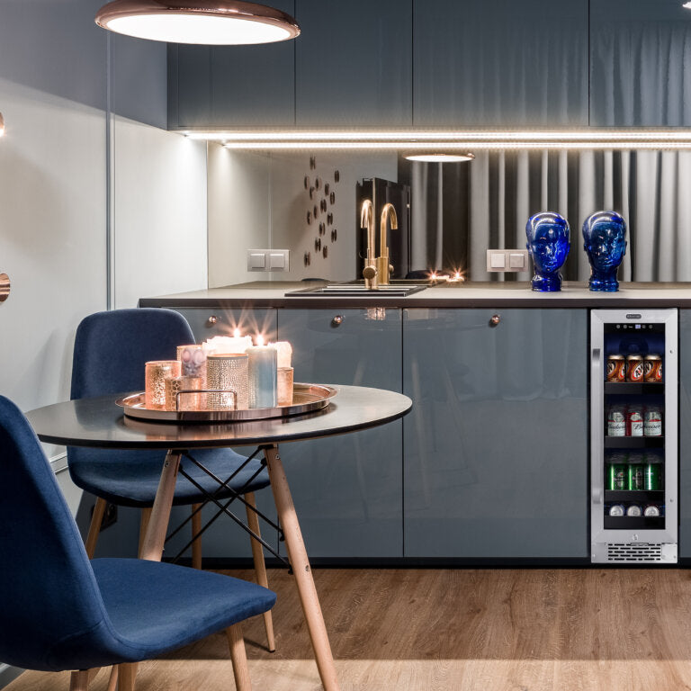 Whynter BBR-638SB 12″ Built-In 75 Can Undercounter Stainless Steel Beverage Refrigerator cooler with Reversible Door, Digital Control, Lock and Carbon Filter