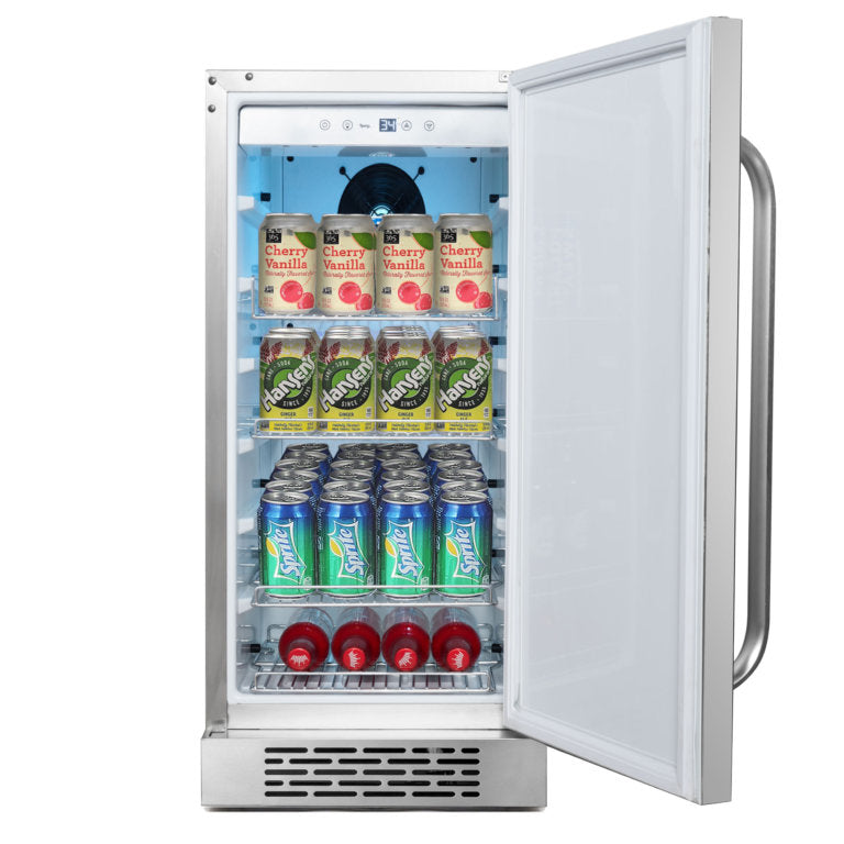 Whynter BOR-326FS 15″ Built-In Energy Star 3.0 cu. ft. Indoor/Outdoor Beverage Refrigerator Cooler Weather Proof in Stainless Steel