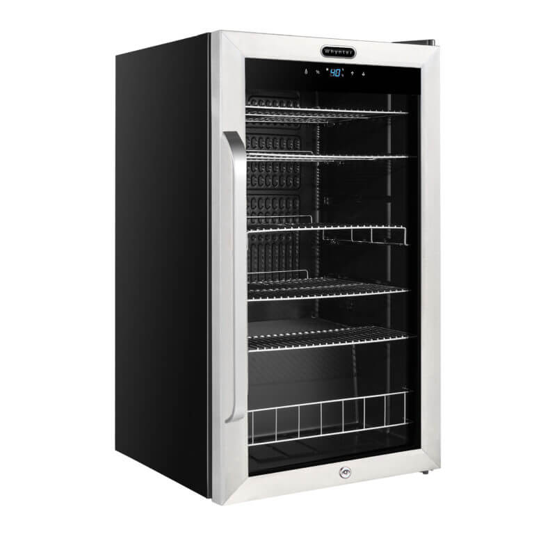 Whynter BR-1211DS 19″ 136 Can Freestanding Beverage Refrigerator cooler with Digital Control and Lock Stainless Steel