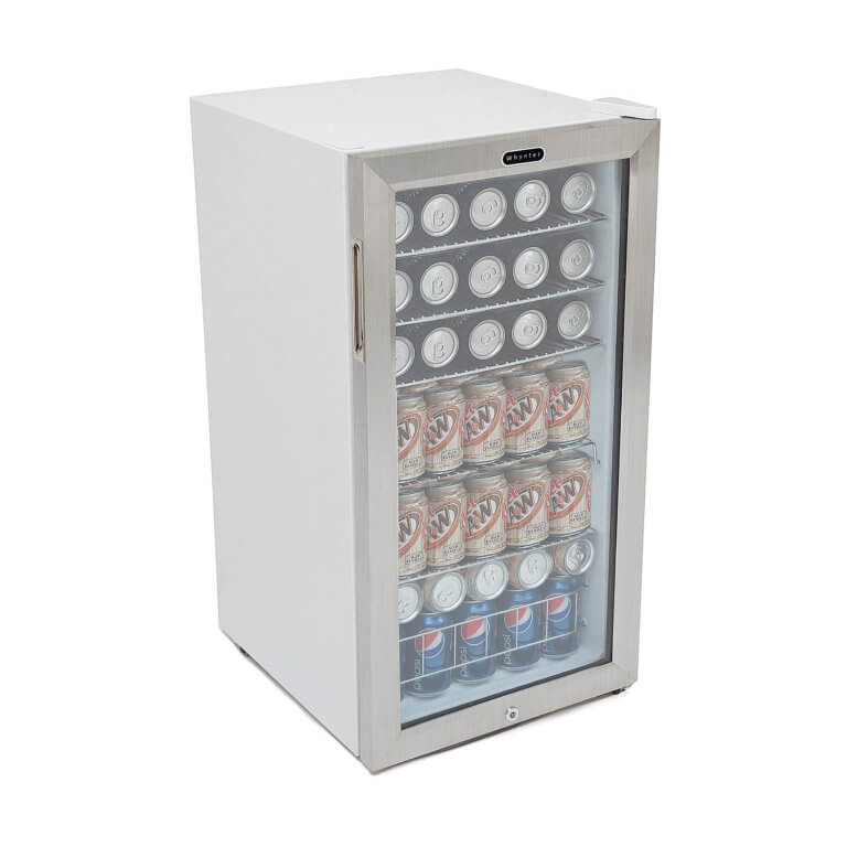 Whynter BR-128WS 17″ 127 Can Freestanding Beverage Refrigerator cooler with Lock Stainless Steel
