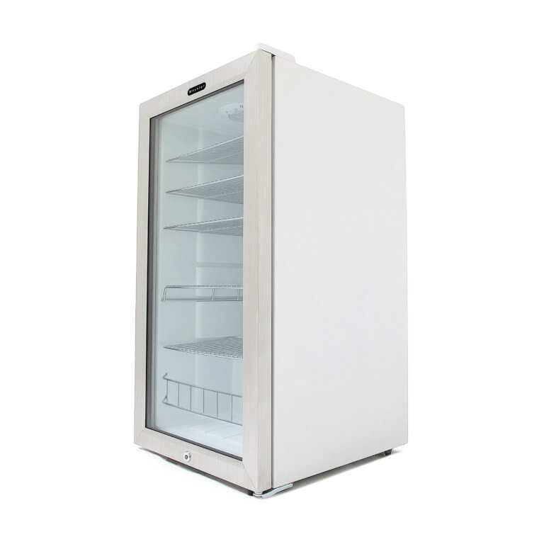 Whynter BR-128WS 17″ 127 Can Freestanding Beverage Refrigerator cooler with Lock Stainless Steel