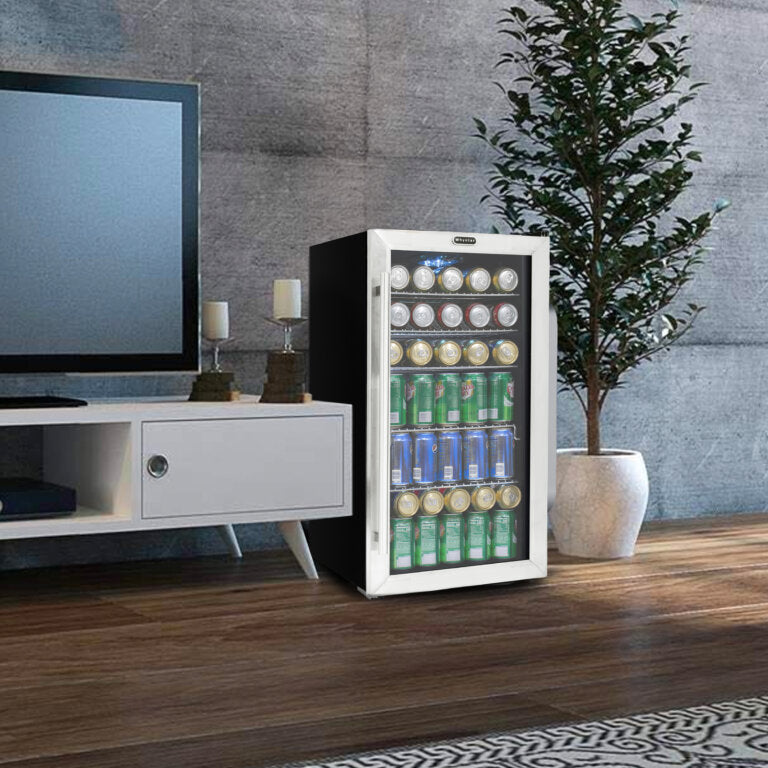 Whynter BR-130SB 17″ 127 Can Freestanding Beverage Refrigerator cooler Stainless Steel