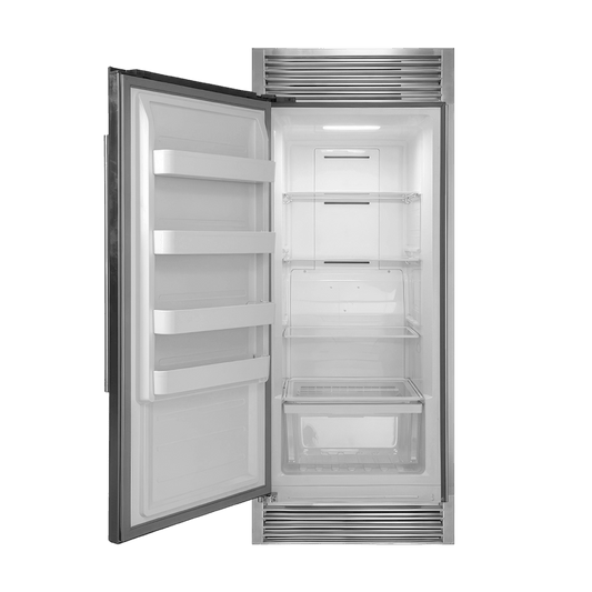 FORNO Rizzuto 28″ Upright Convertible Freezer, 13.8 cu.ft., Left Swing Door, Decorative Grill, 32″ Wide
