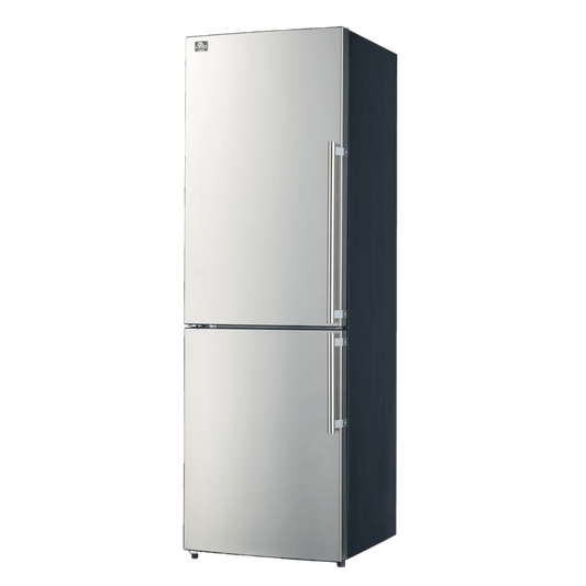 FORNO 24″ Inch W. Bottom Mount Freestanding Refrigerator and Freezer with 11.1 Cubic Ft. Total Capacity (Left Side)