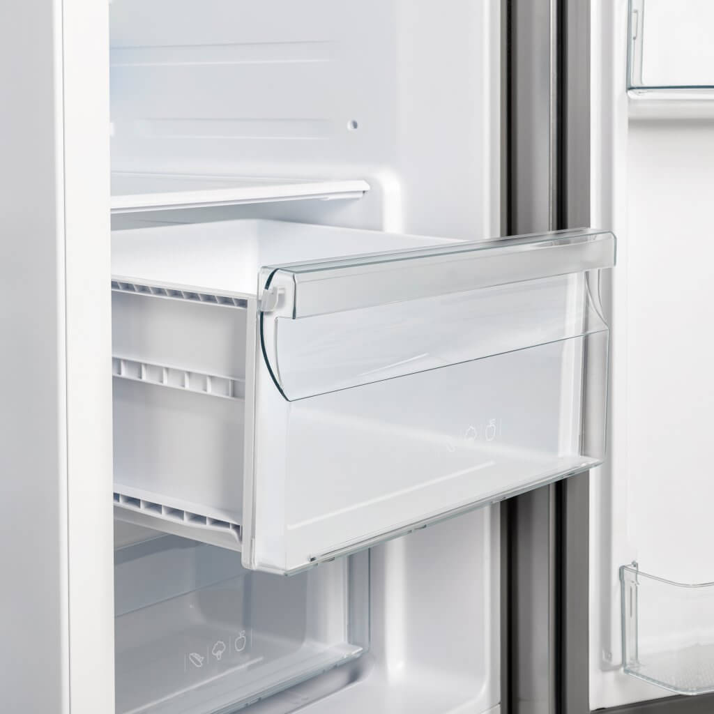 FORNO Salerno 36″ Side by Side 20 Cu.Ft Stainless Steel Refrigerator with Ice Maker