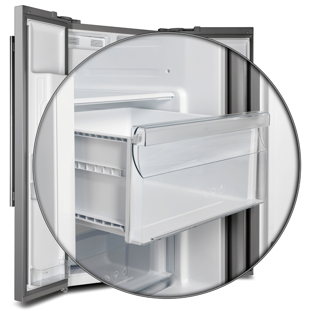 FORNO Salerno 36″ Side by Side 20 Cu.Ft Stainless Steel Refrigerator with Ice Maker