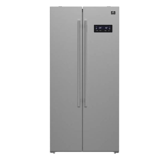 FORNO Salerno 33″ Side-by-Side 15.6 Cu.Ft. Stainless Steel Refrigerator