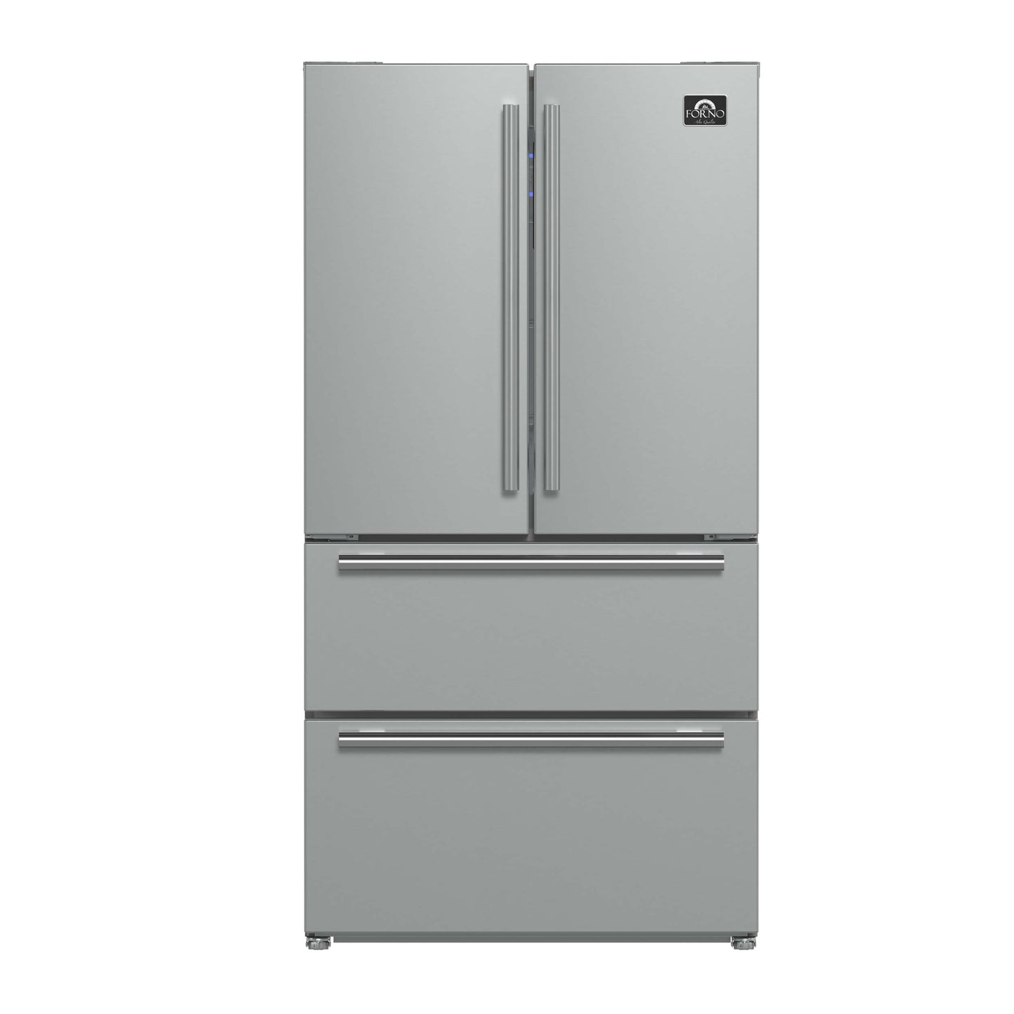 FORNO Moena 36″ French Door 19.2 Cu.Ft. Stainless Steel Refrigerator with Grill Trim