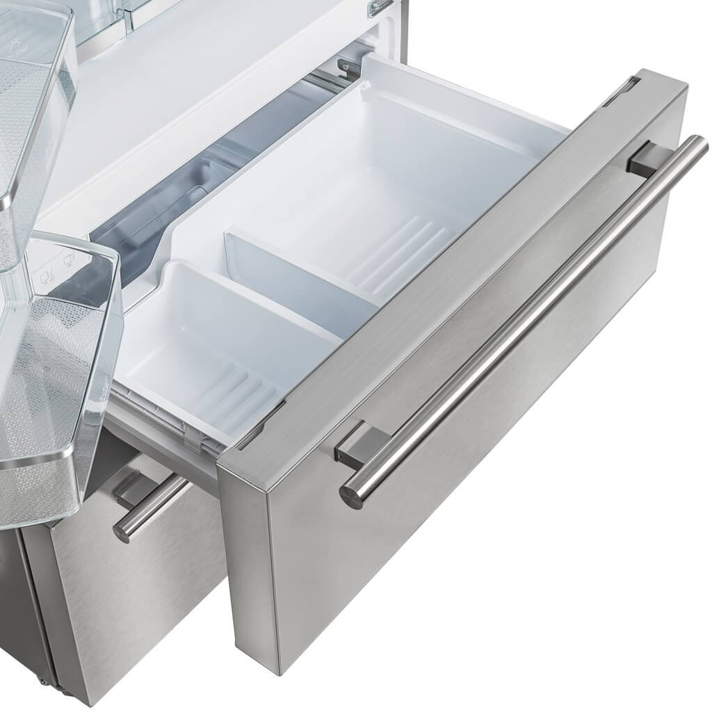 FORNO Alta Moena 36″ French Door 19.2 Cu.Ft. Stainless Steel Refrigerator