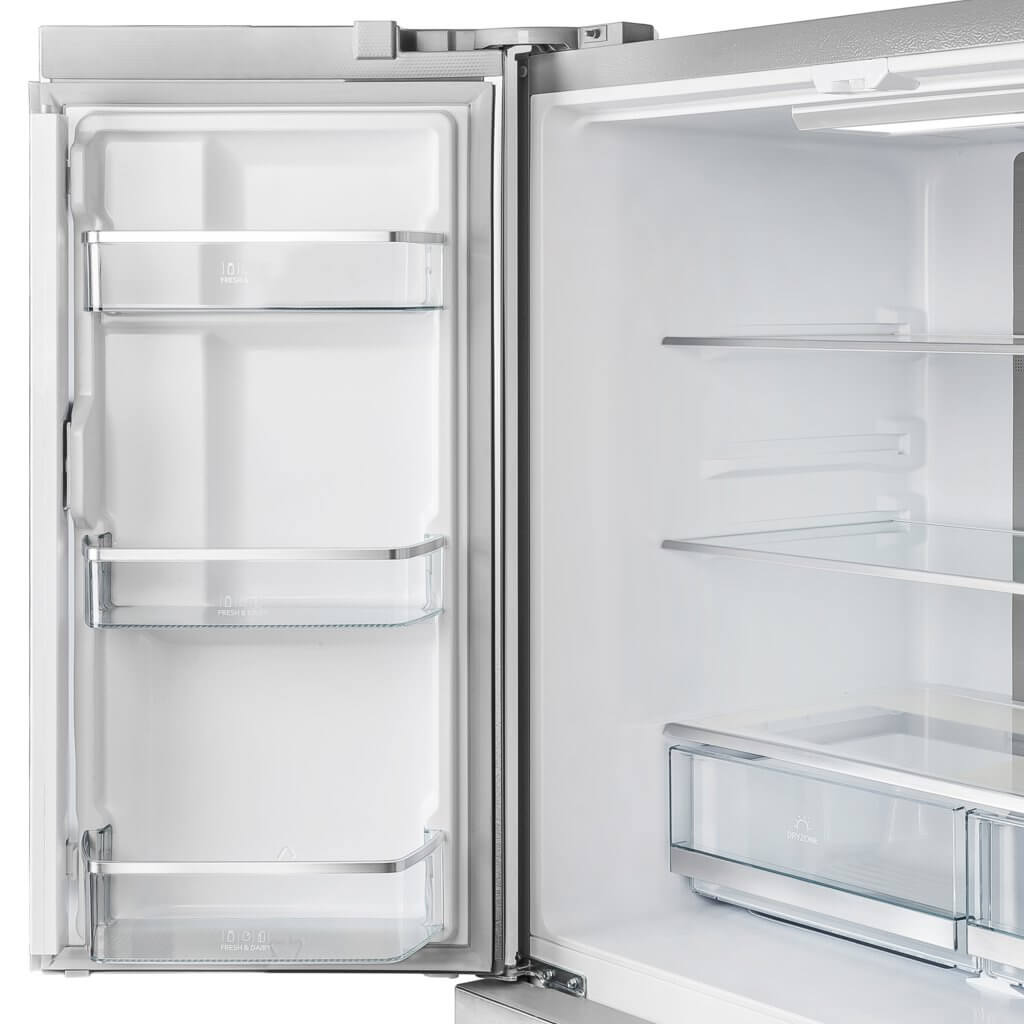 FORNO Moena 36″ French Door 19.2 Cu.Ft. Stainless Steel Refrigerator with Grill Trim