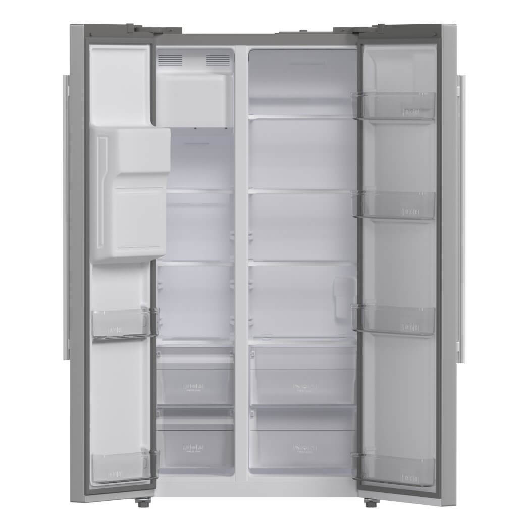 FORNO Salerno 36″ Side by Side 20 Cu.Ft Stainless Steel Refrigerator with Ice Maker