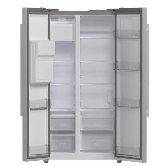 FORNO Salerno 36″ Side by Side 20 Cu.Ft Stainless Steel Refrigerator with Ice Maker