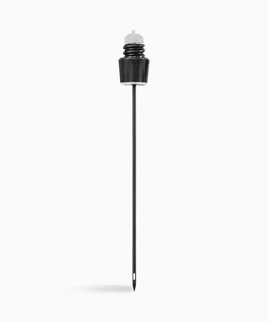 Coravin Vintage Cork Needle: A black and white needle with a black cap, designed for gentle insertion through potentially fragile corks.