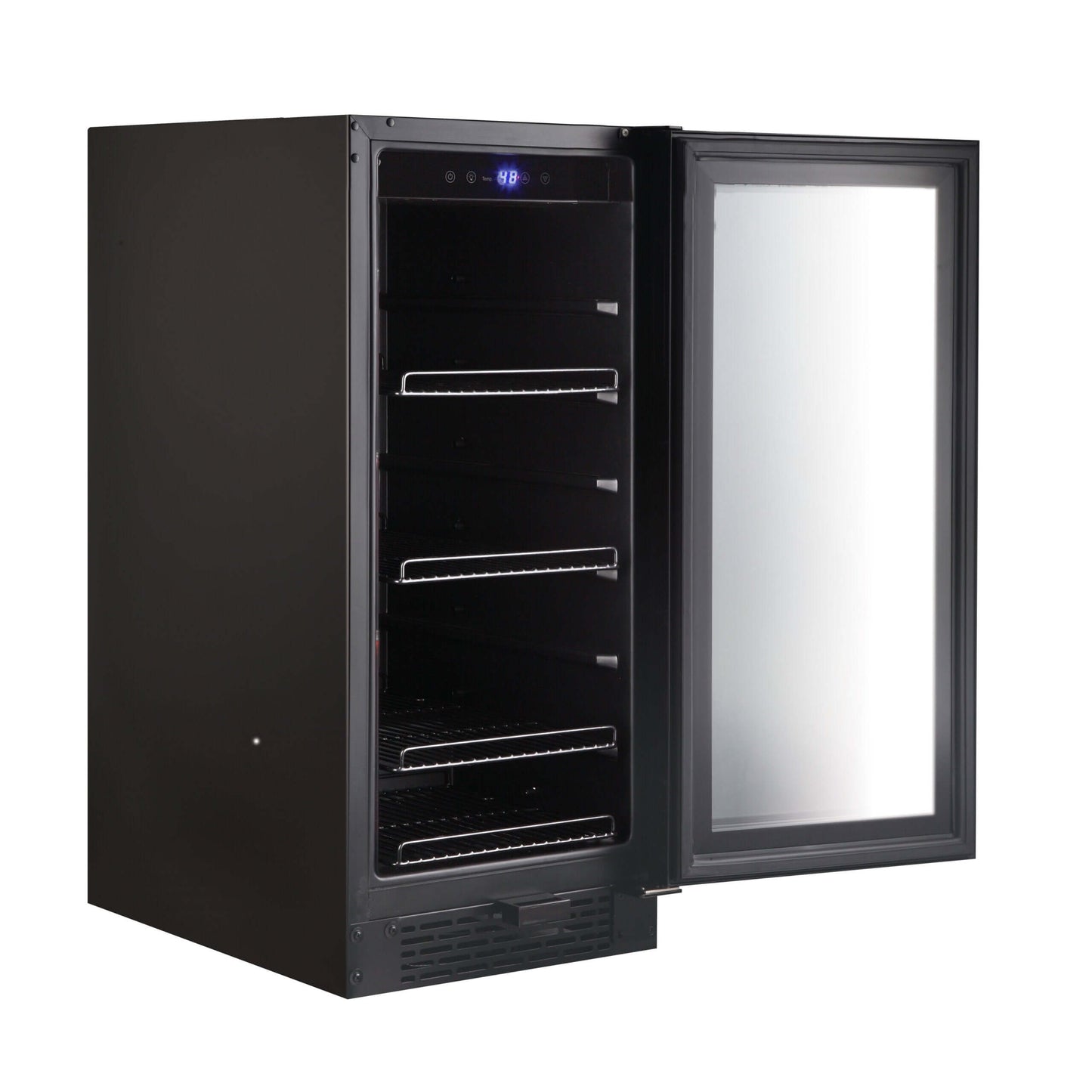 Whynter BBR-801BG 15″ Built-in Black Glass 100-can capacity 3.0 cu ft. Beverage Refrigerator