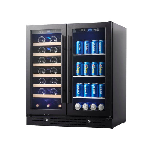 Kings Bottle 30" Combination Beer & Wine Cooler with Low-E Glass Door