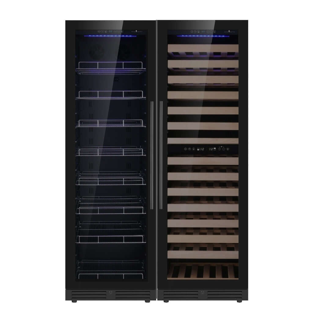 Kings Bottle Upright Wine & Beverage Cooler Combo With LOW-E Glass