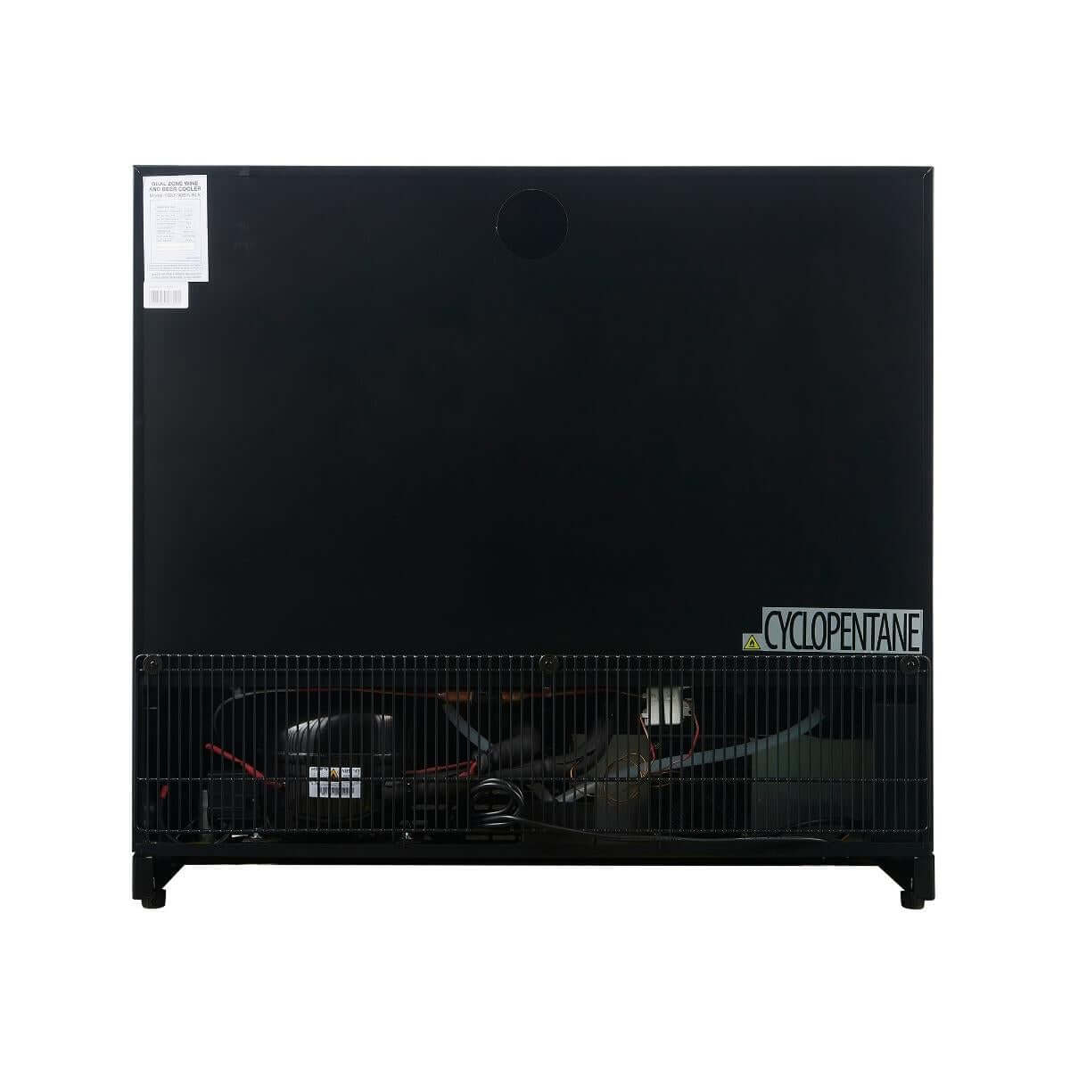 Kings Bottle 36" Dual Zone Beer & Wine Cooler Combination with Low-E Glass Door & Stainless Steel Trim