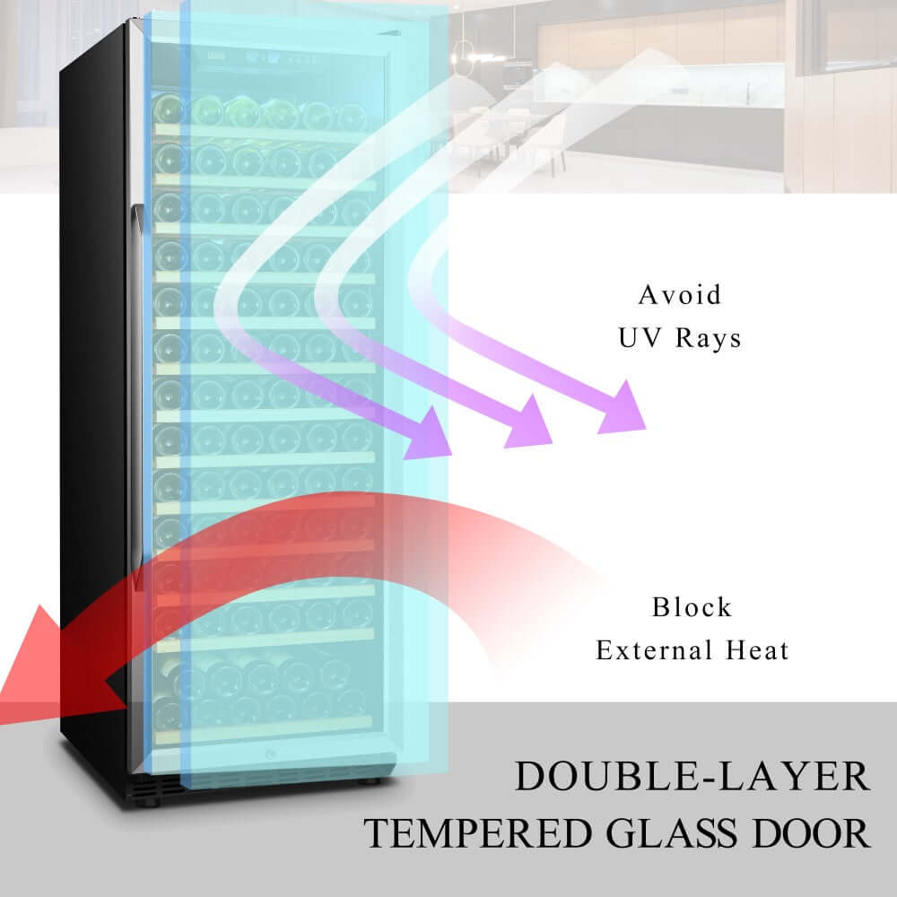 Lanbo 149 Bottle Single Zone Wine Cooler