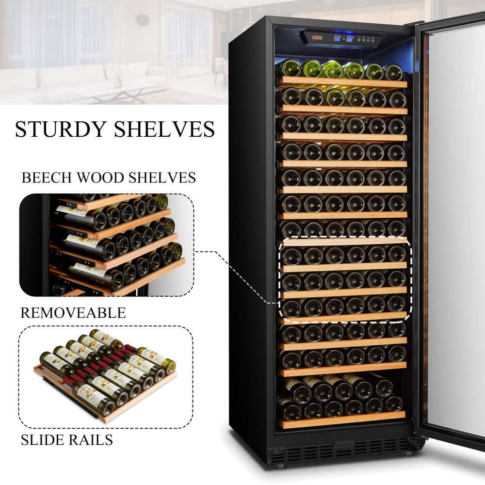 Lanbo 149 Bottle Single Zone Wine Cooler