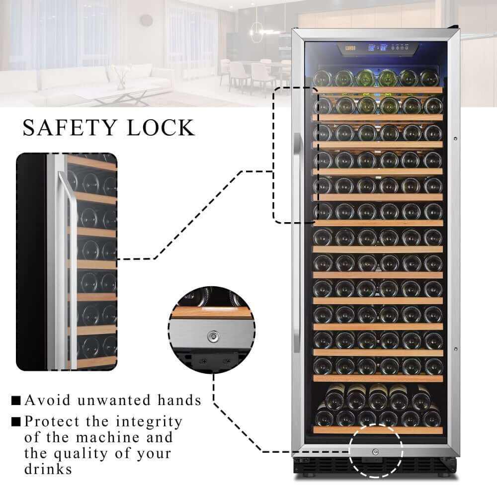 Lanbo 149 Bottle Single Zone Wine Cooler