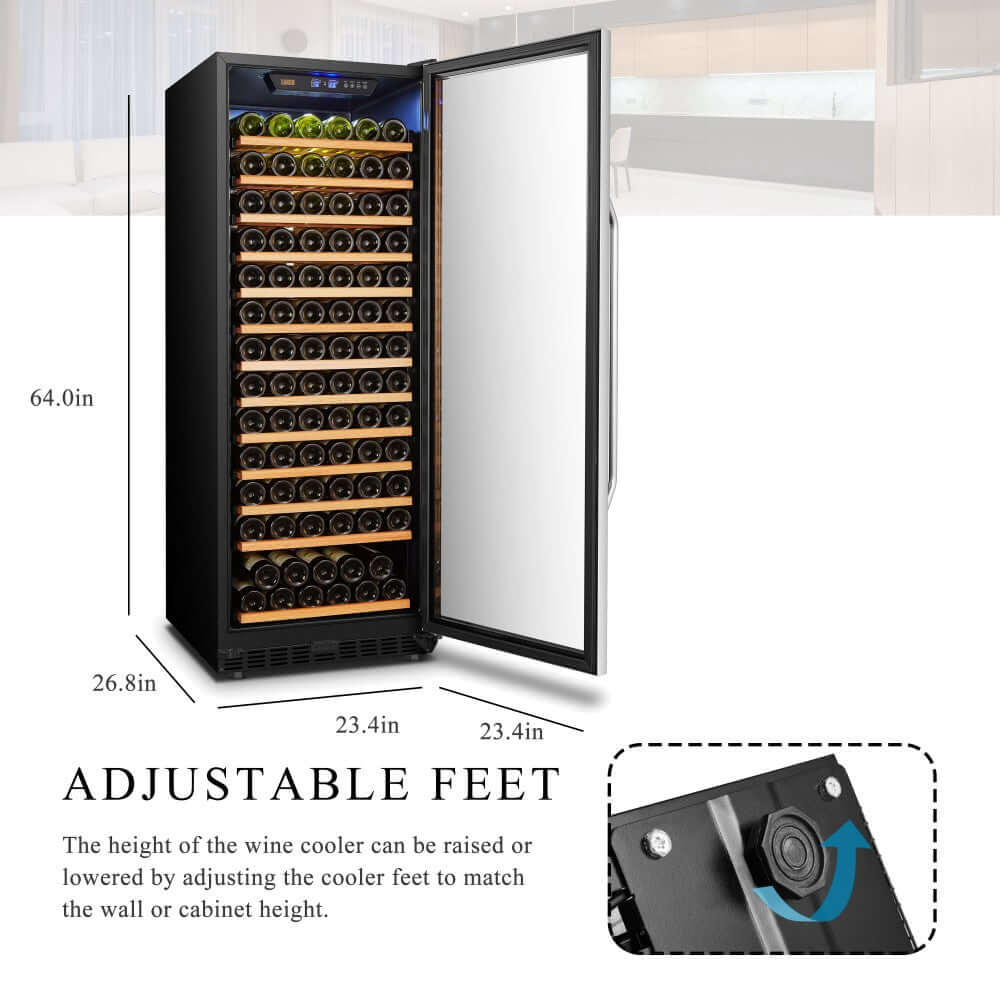 Lanbo 149 Bottle Single Zone Wine Cooler
