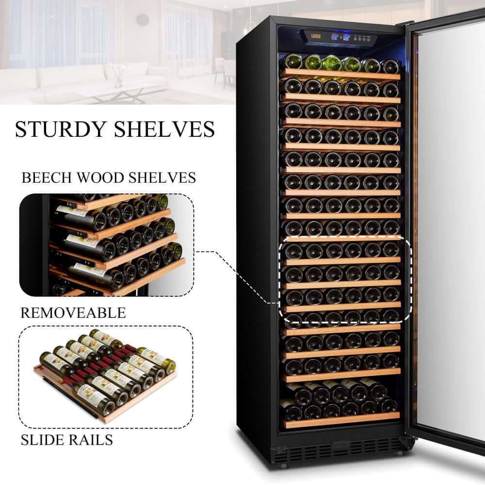 Lanbo 171 Bottle Single Zone Wine Cooler