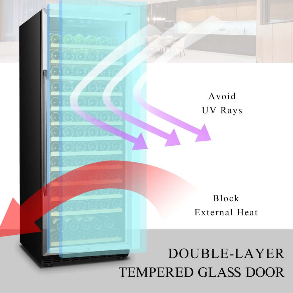 Lanbo 171 Bottle Single Zone Wine Cooler