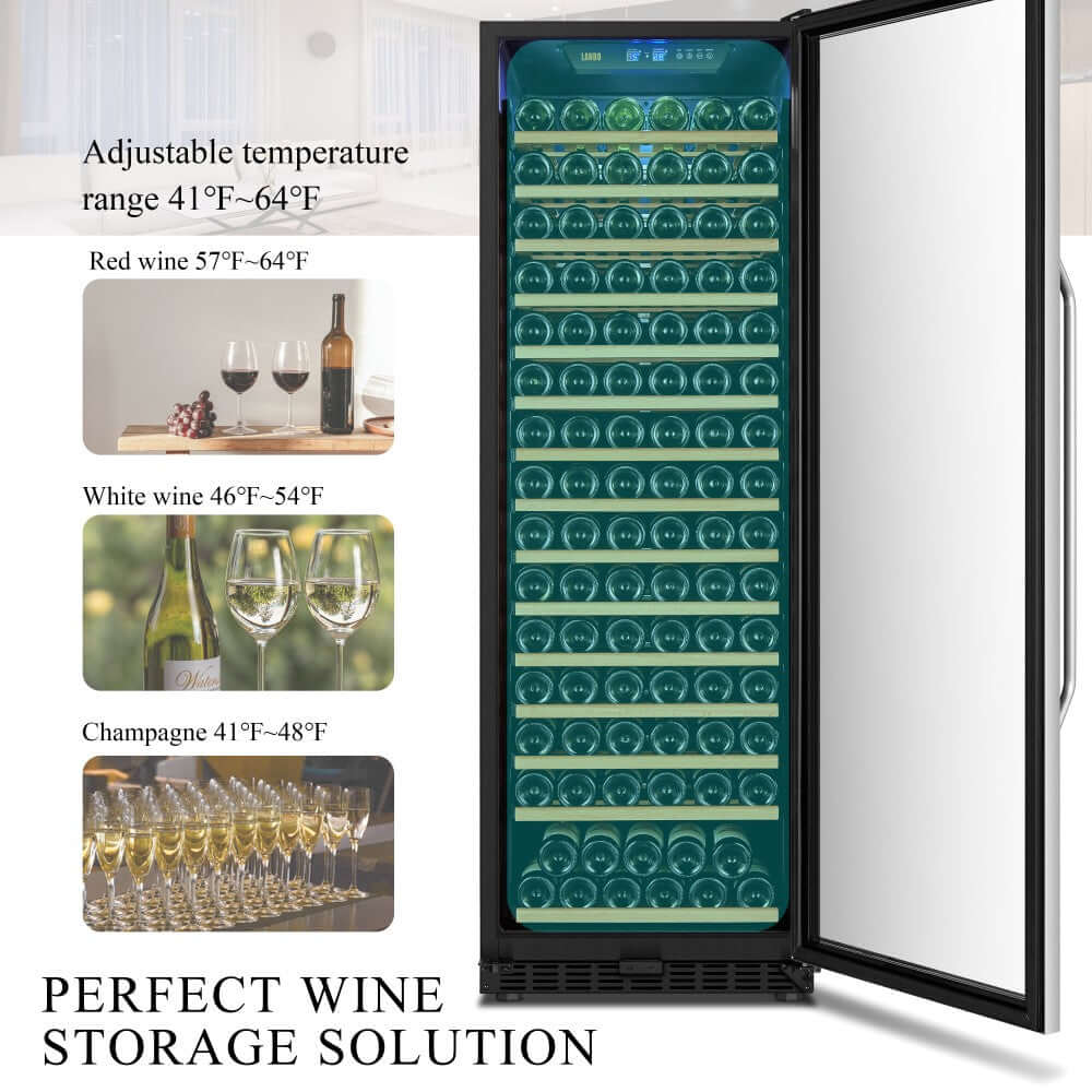 Lanbo 171 Bottle Single Zone Wine Cooler