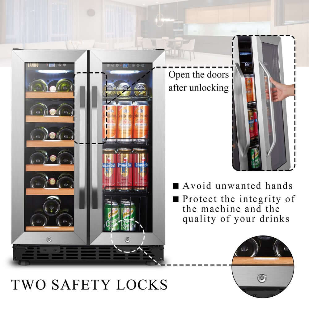 Lanbo 24 Inch Wine And Beverage Cooler