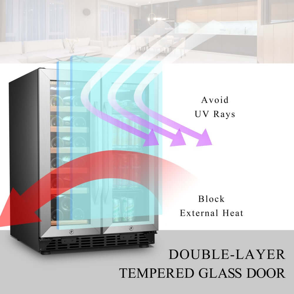 Lanbo 24 Inch Wine And Beverage Cooler
