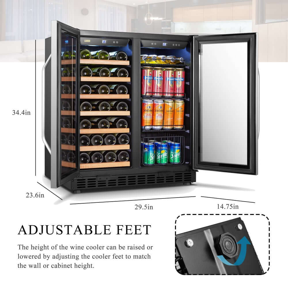 Lanbo 30" Dual Zone Wine And Beverage Cooler