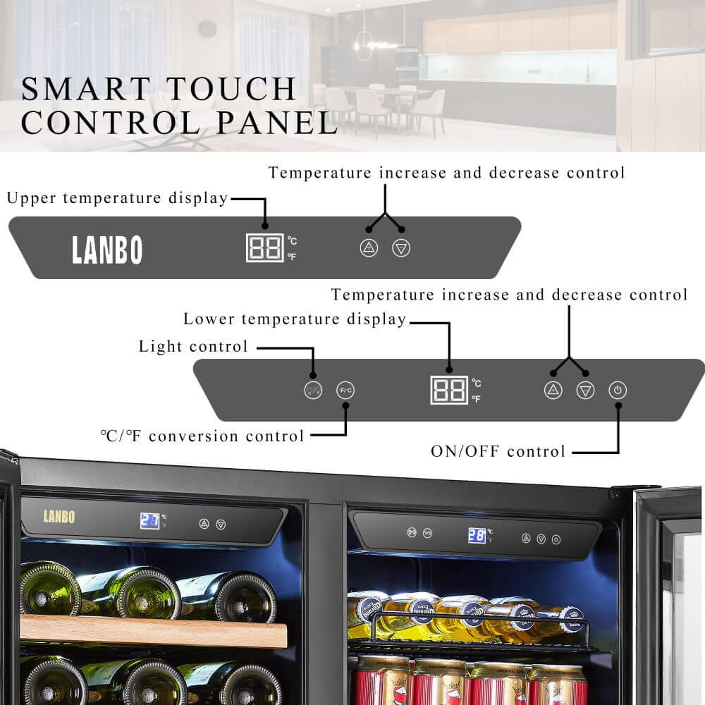 Lanbo 30" Dual Zone Wine And Beverage Cooler
