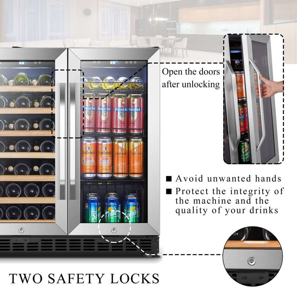 Lanbo 30" Dual Zone Wine And Beverage Cooler