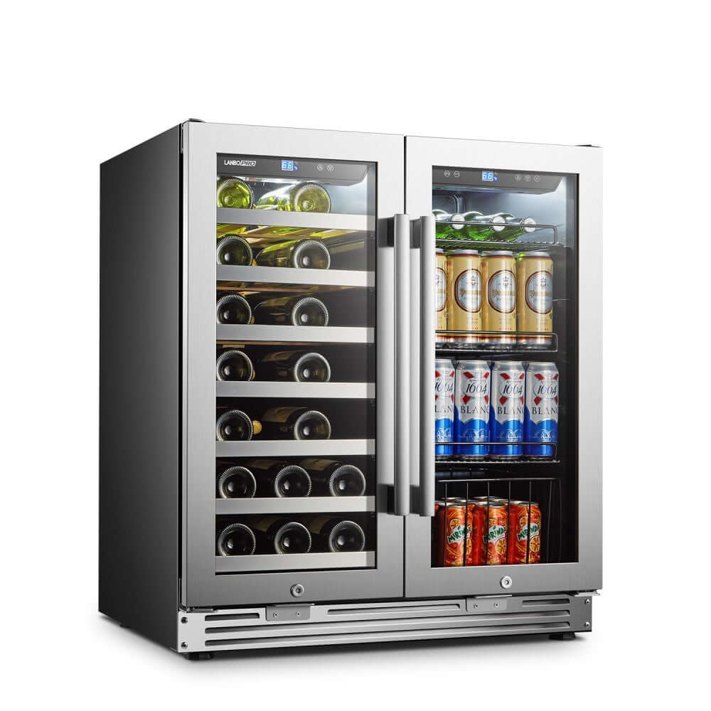 LanboPro 30" Double-Door Wine And Beverage Cooler