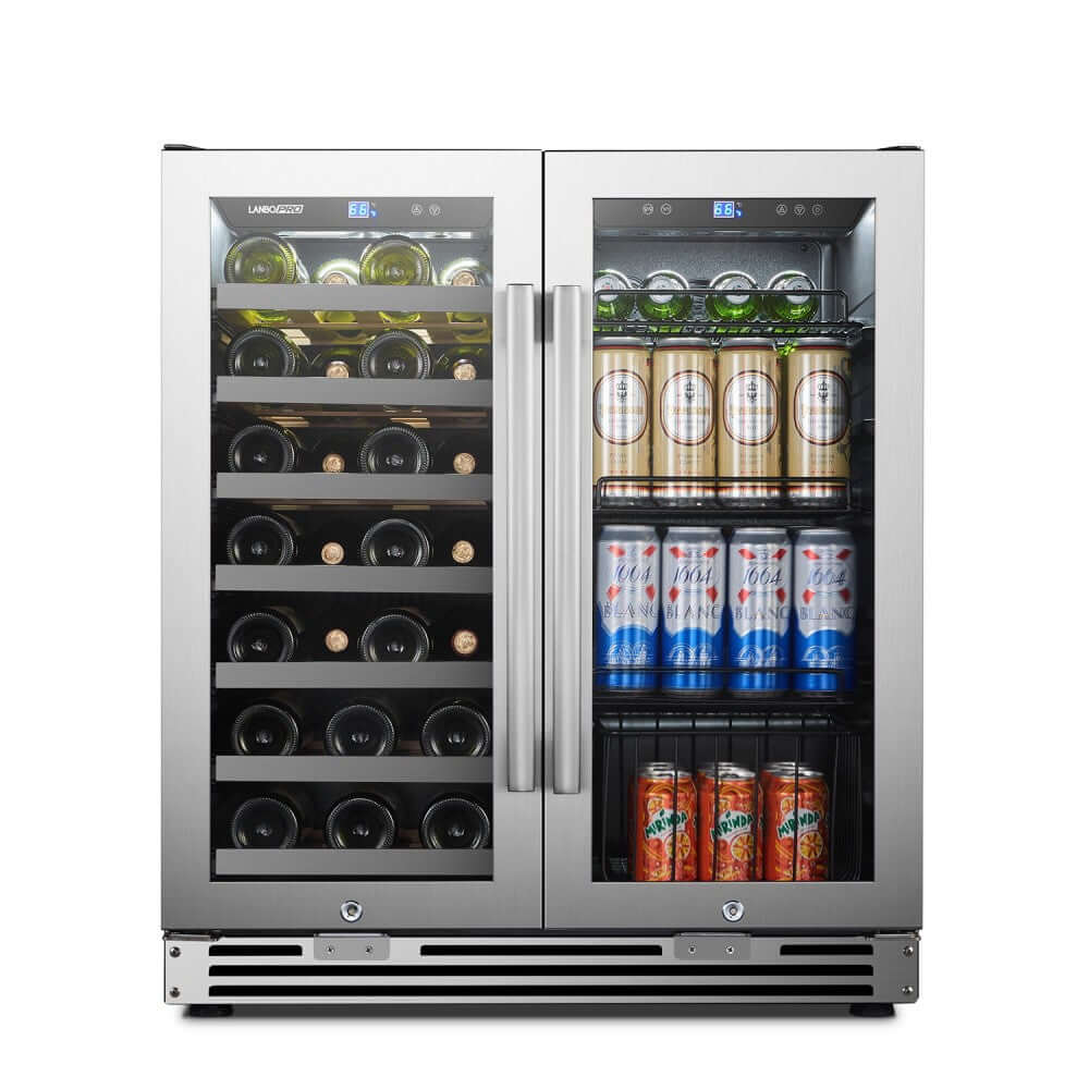 LanboPro 30" Double-Door Wine And Beverage Cooler