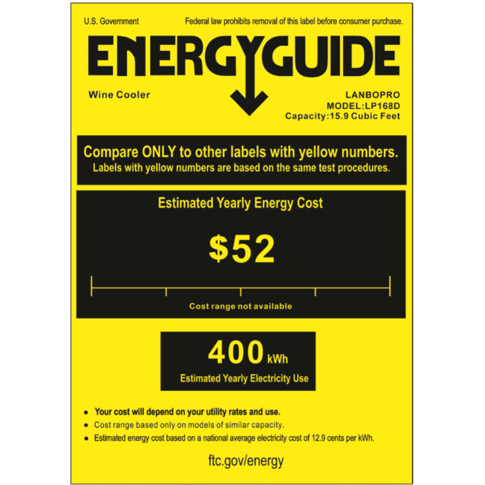 LanboPro 153 Bottle Dual Zone Wine Cooler