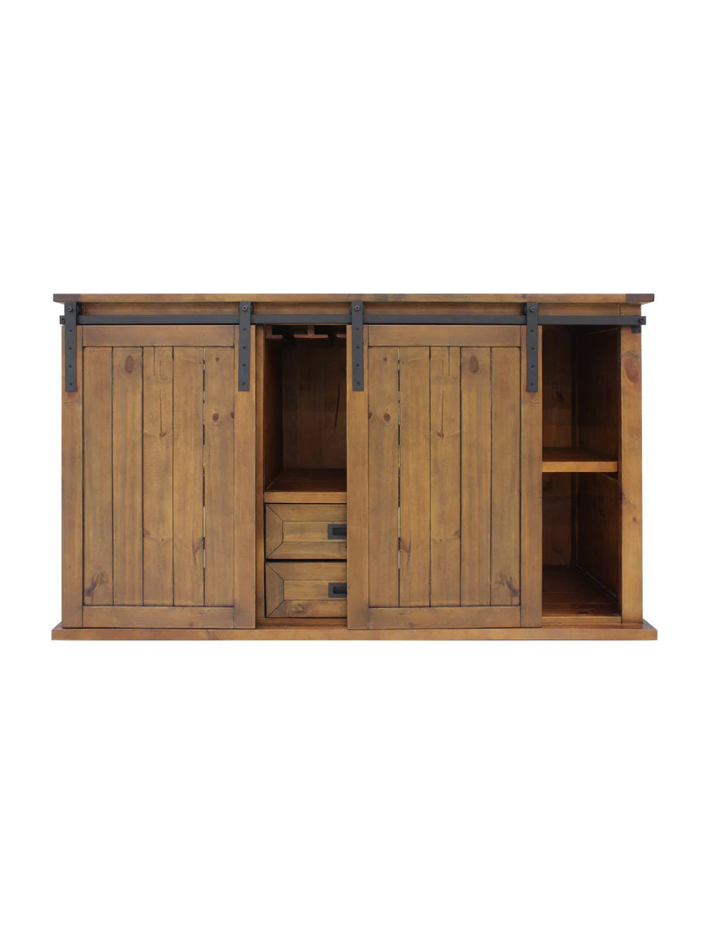Vinotemp Rustic Wood Wine Cellar Credenza
