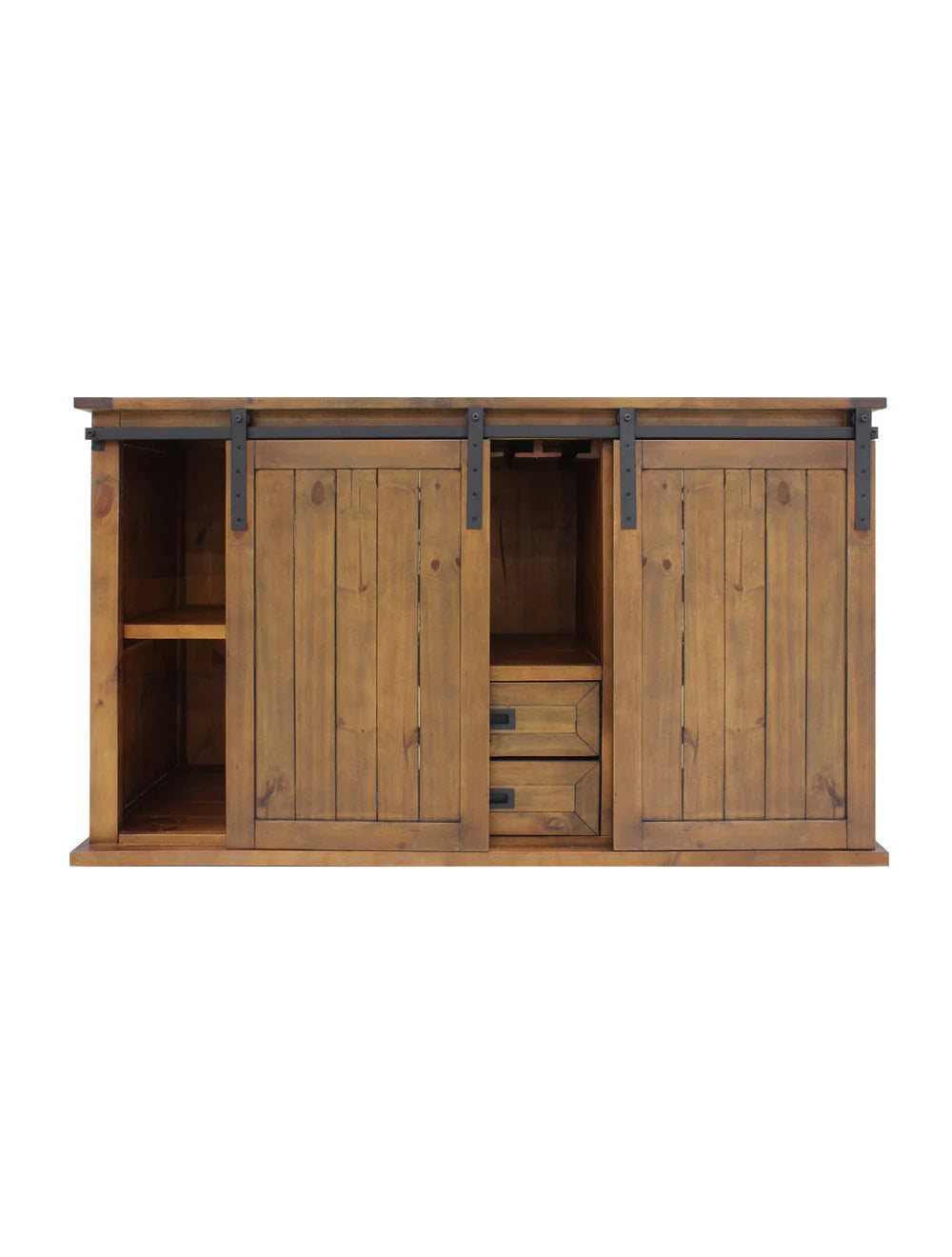 Vinotemp Rustic Wood Wine Cellar Credenza